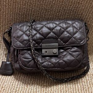 MZ Wallace Espresso Brown Small Lock Crosby Bag